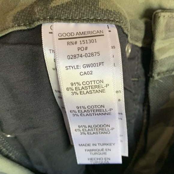 Good American Camo Skinny Jeans Women’s 6 28 - Picture 6 of 6